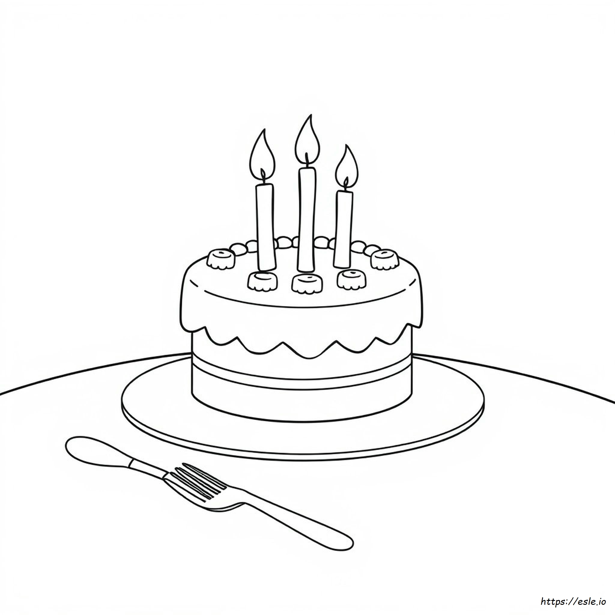 Free Coloring Pages Of Cakes