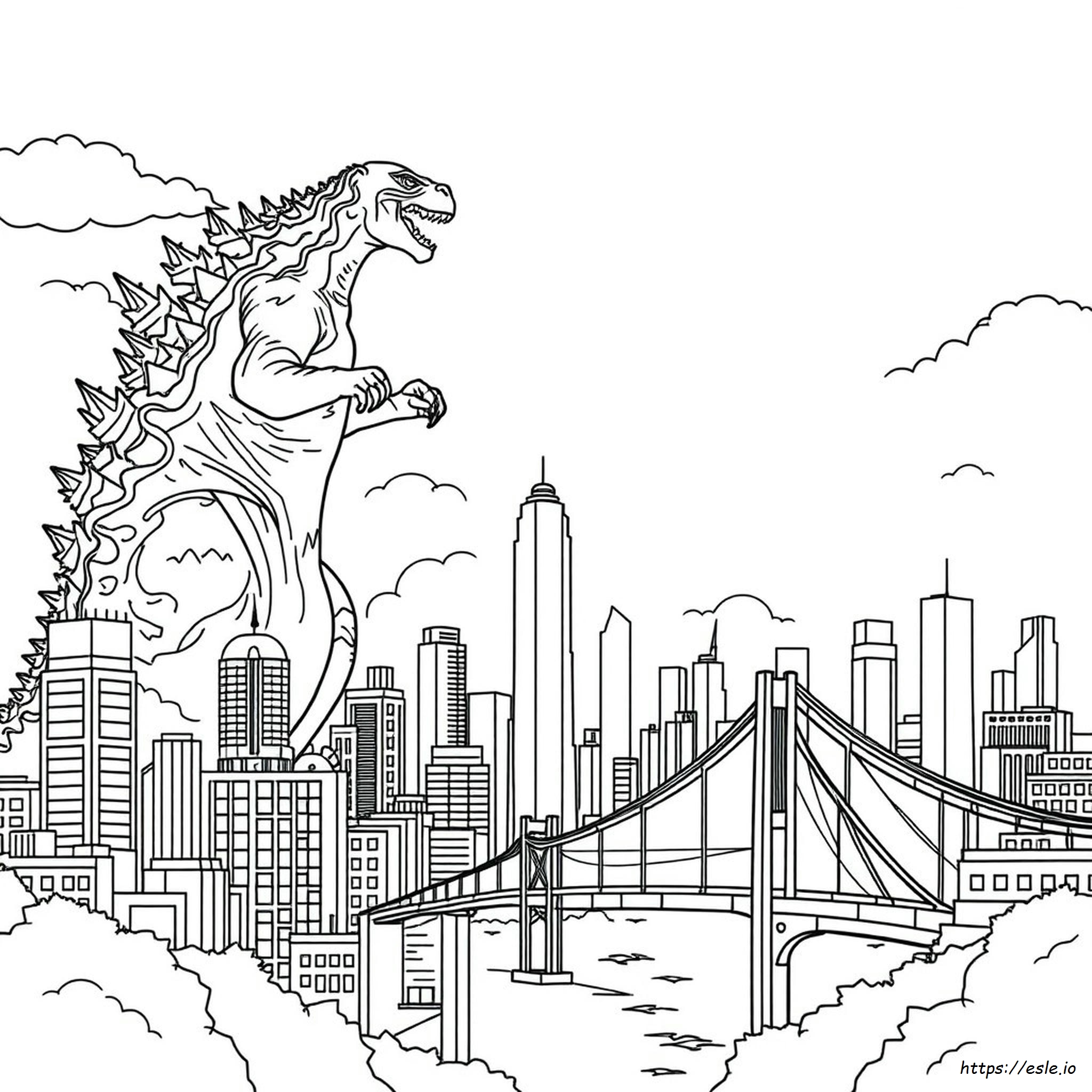 Godzilla X Kong Ausmalbilder