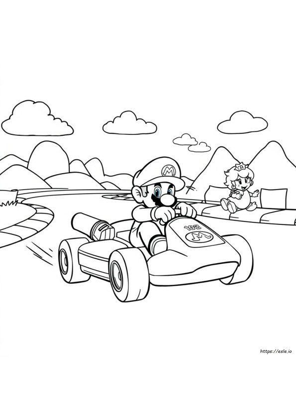 Free Printable Mario Kart Coloring Pages