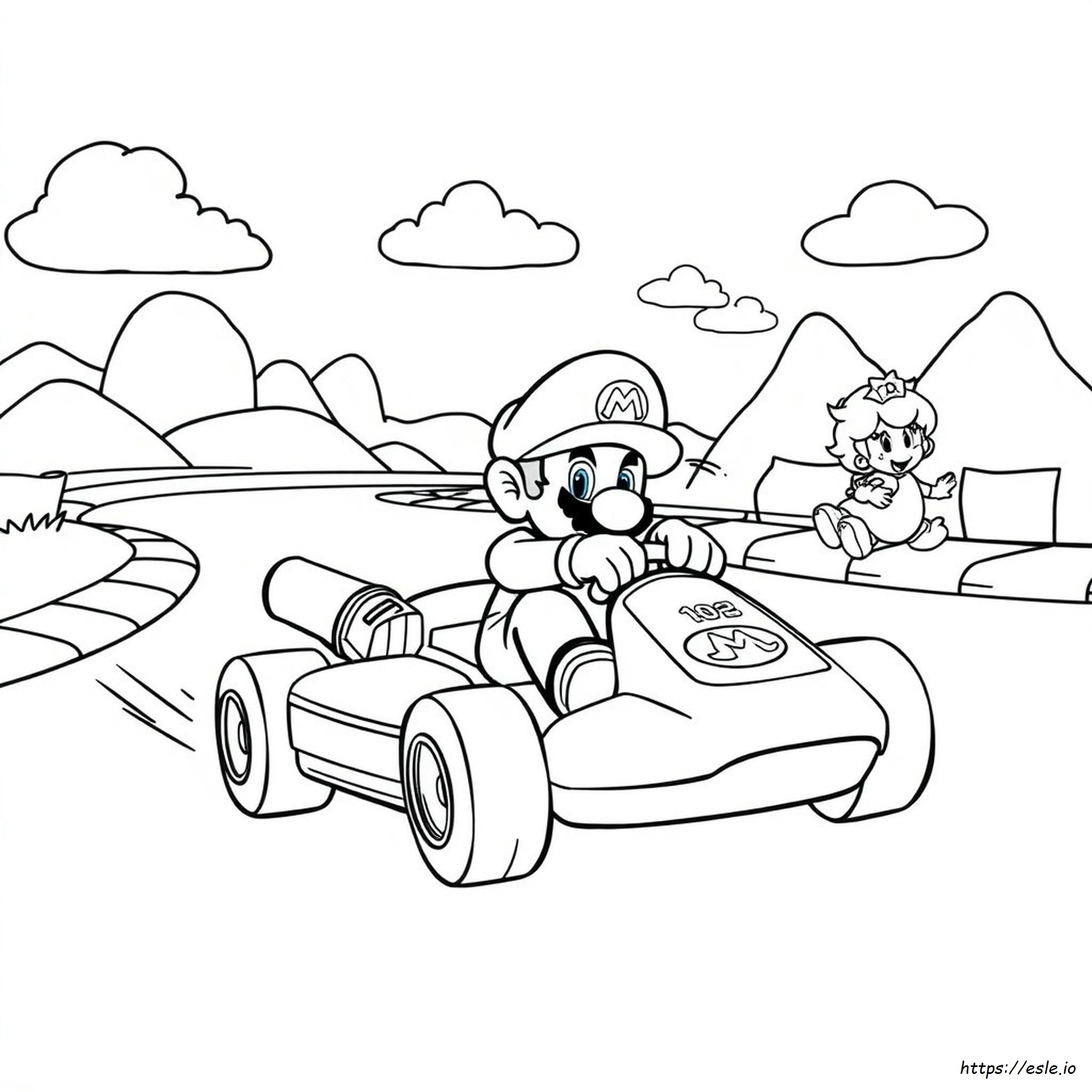 Free Printable Mario Kart Coloring Pages