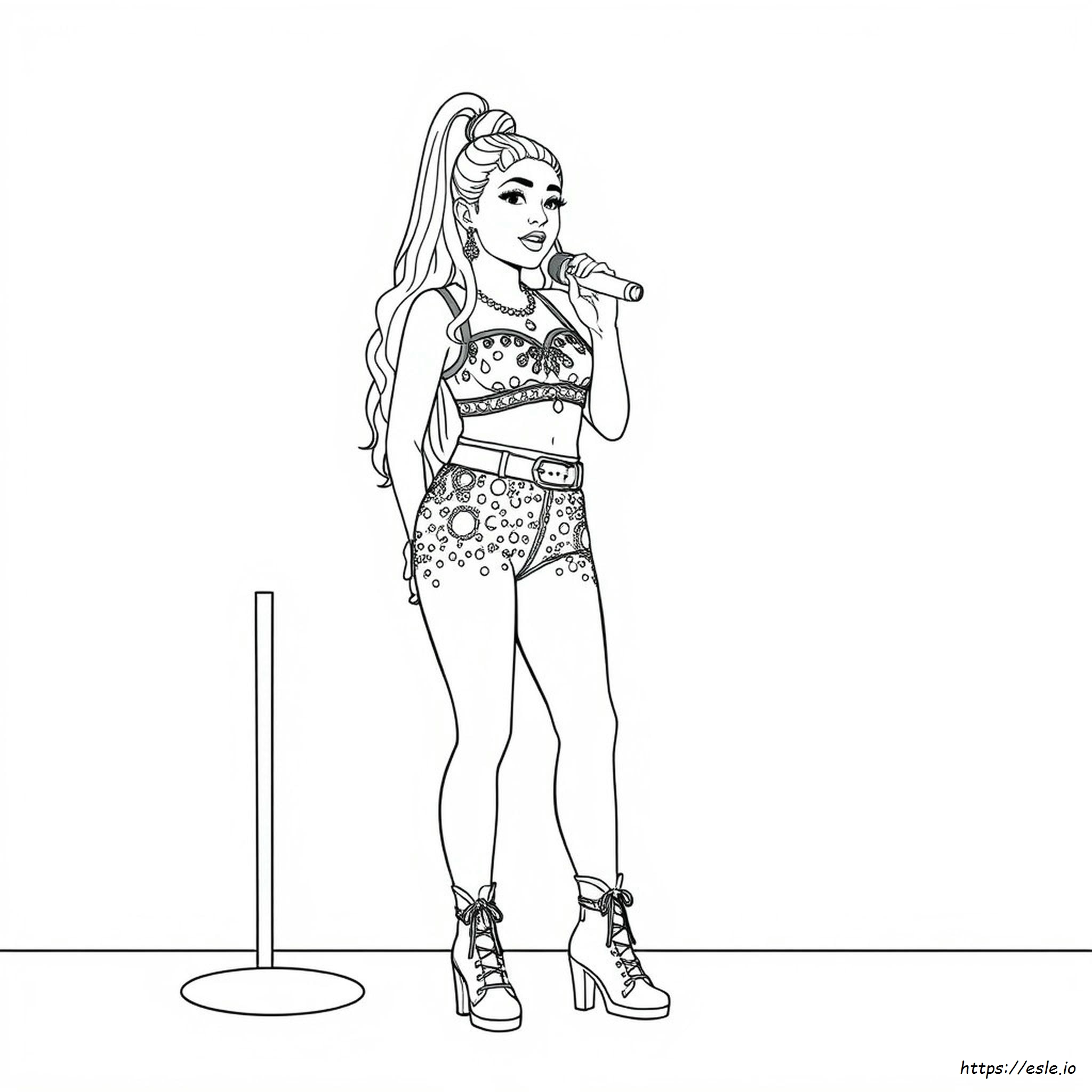 Ariana Grande Boyama Sayfaları Yazdırılabilir