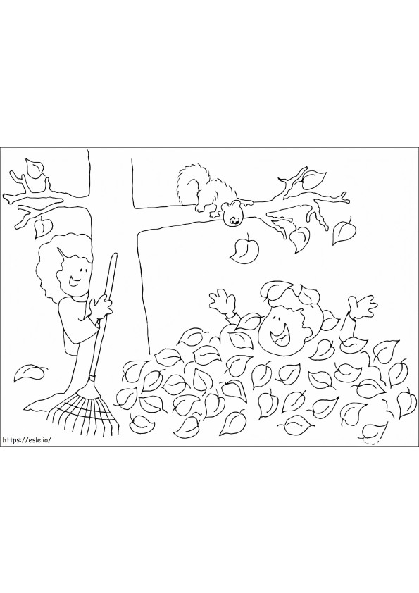 Happy Autumn 3 coloring page