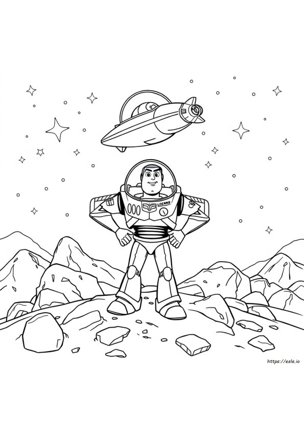 Desene De Colorat Cu Buzz Lightyear