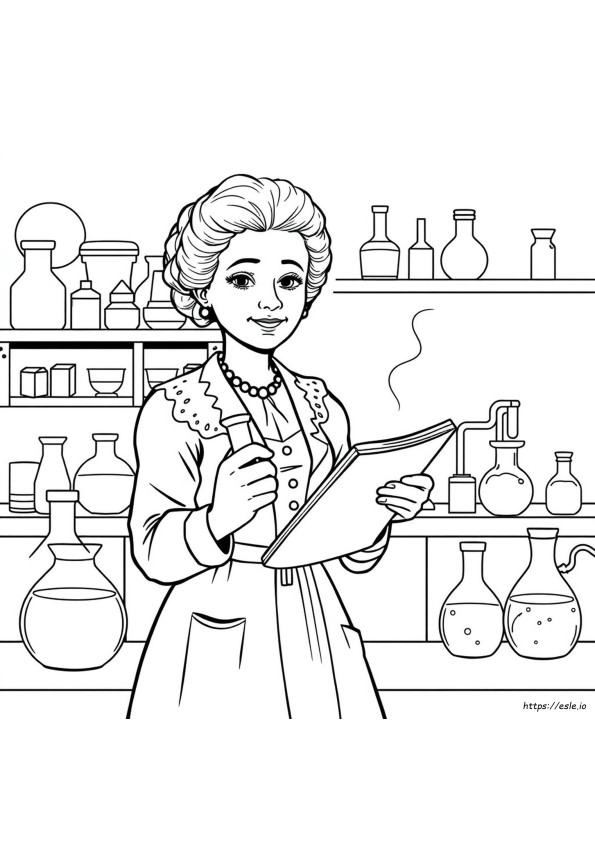 Marie Curie Színező