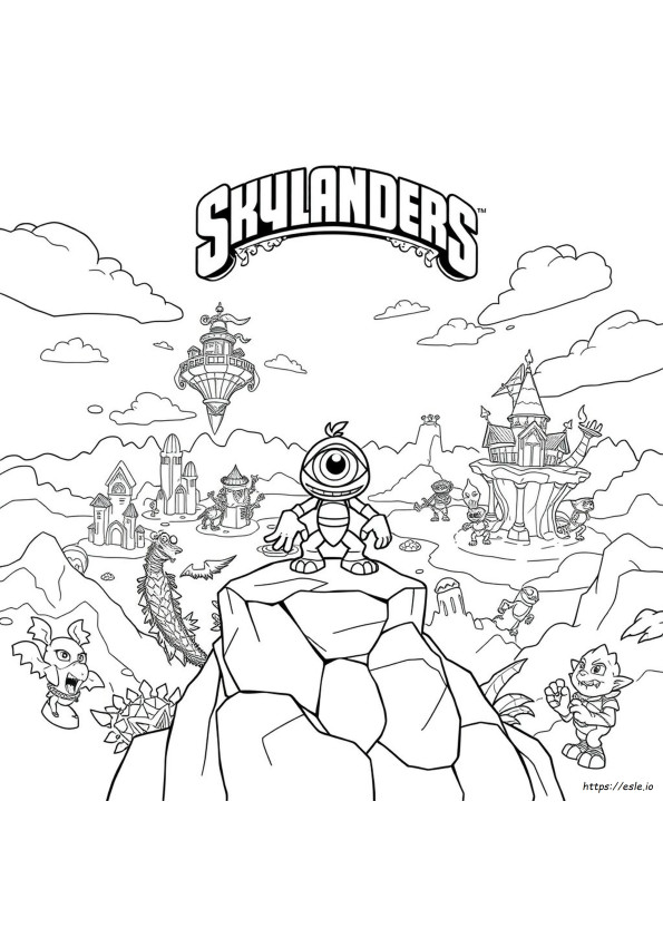 Skylander Eye Brawl Da Colorare