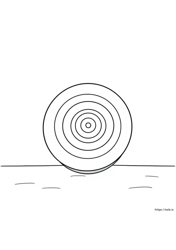 Bullseye Target Coloring Page