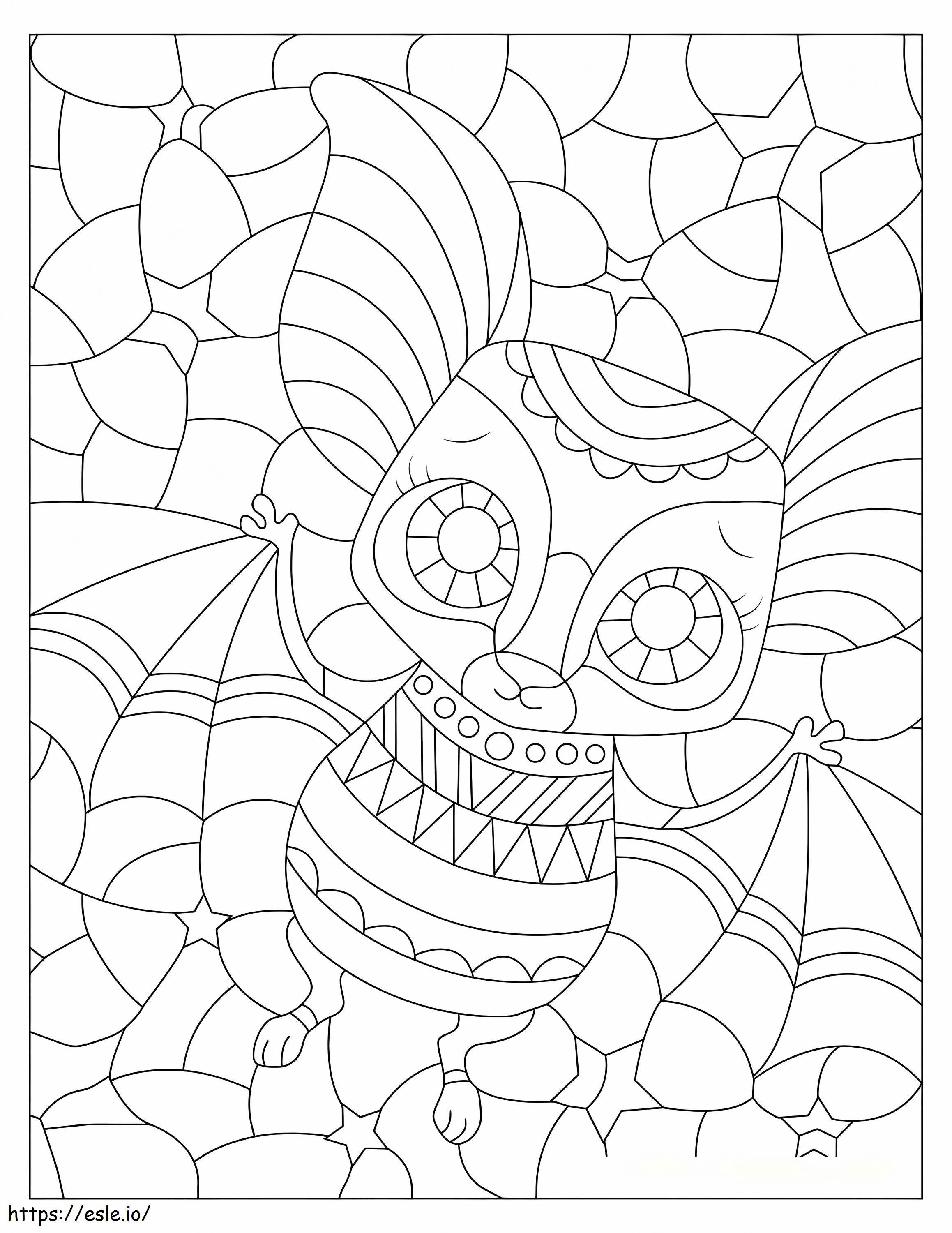 Vleermuis Mandala kleurplaat kleurplaat