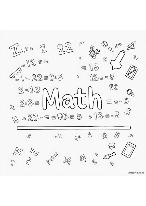 Coloring Pages Of Math
