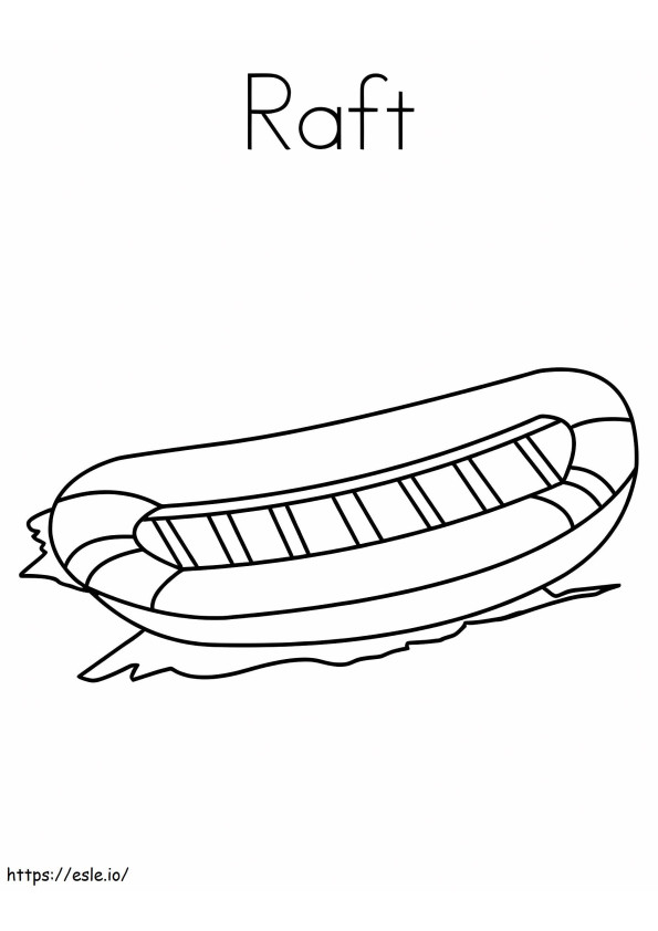 A Raft coloring page
