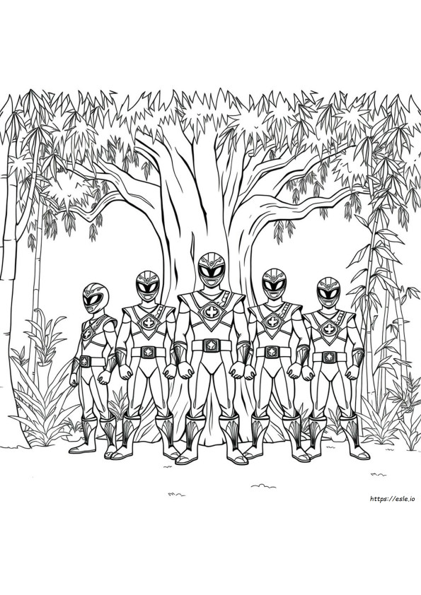 Power Rangers Wild Force Coloring Pages