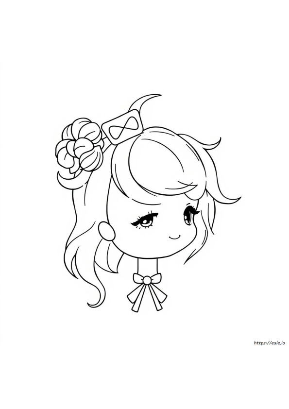 ヘアスタイル 塗り絵