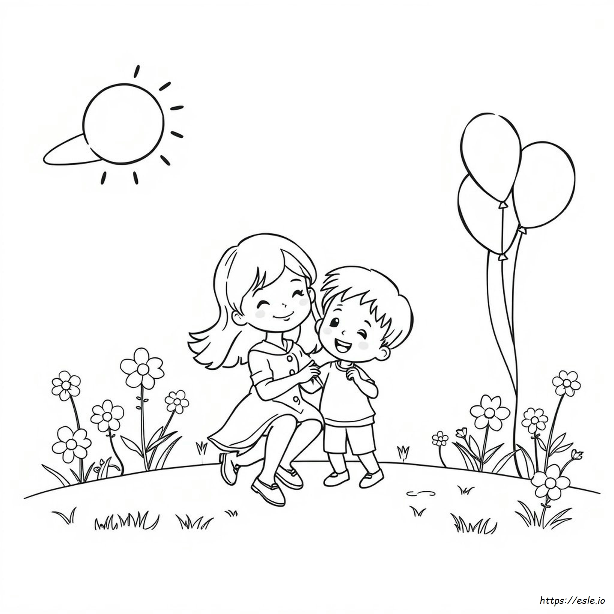 I Love My Sister Coloring Pages