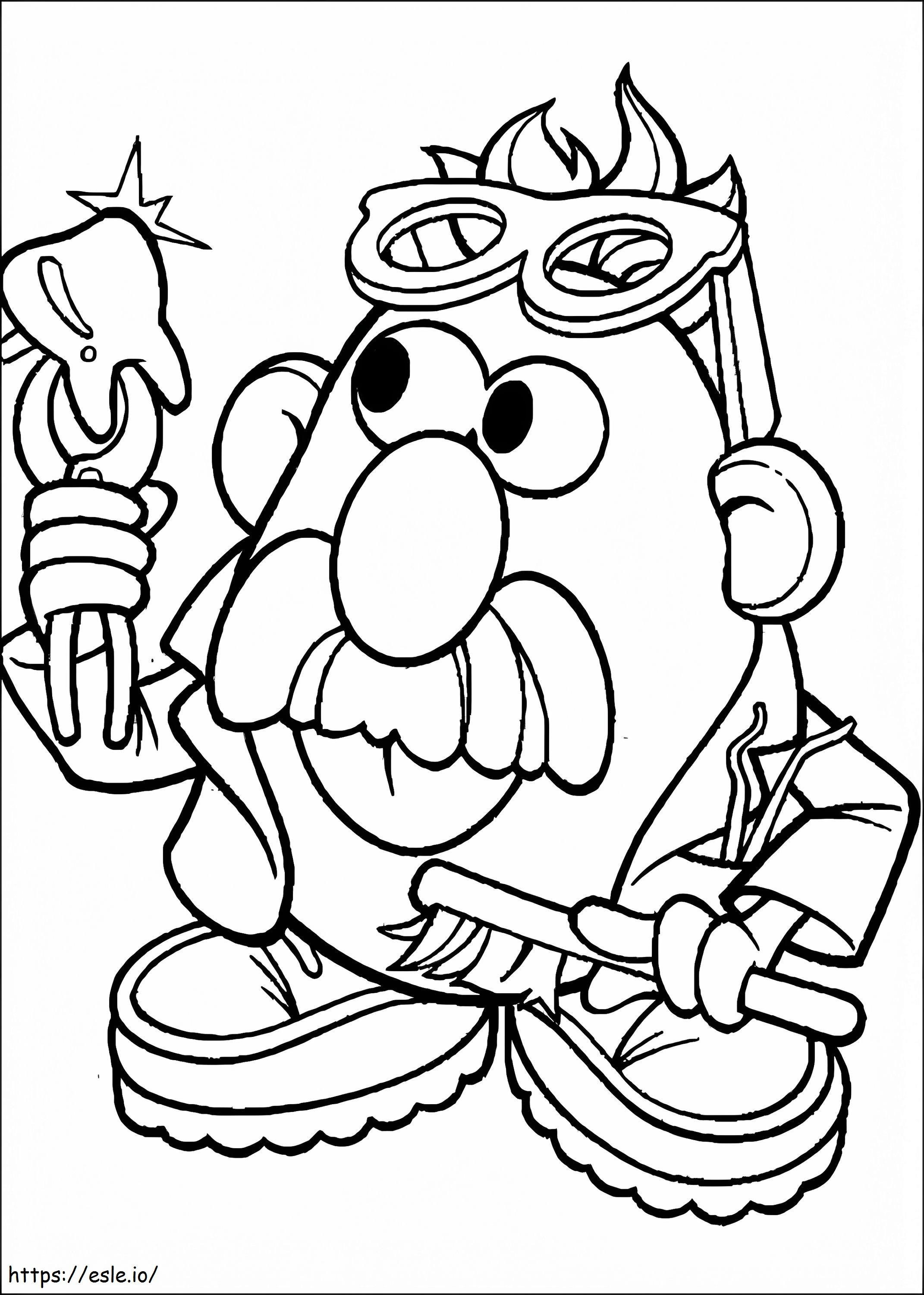 Mr. Potato Head Dentist coloring page