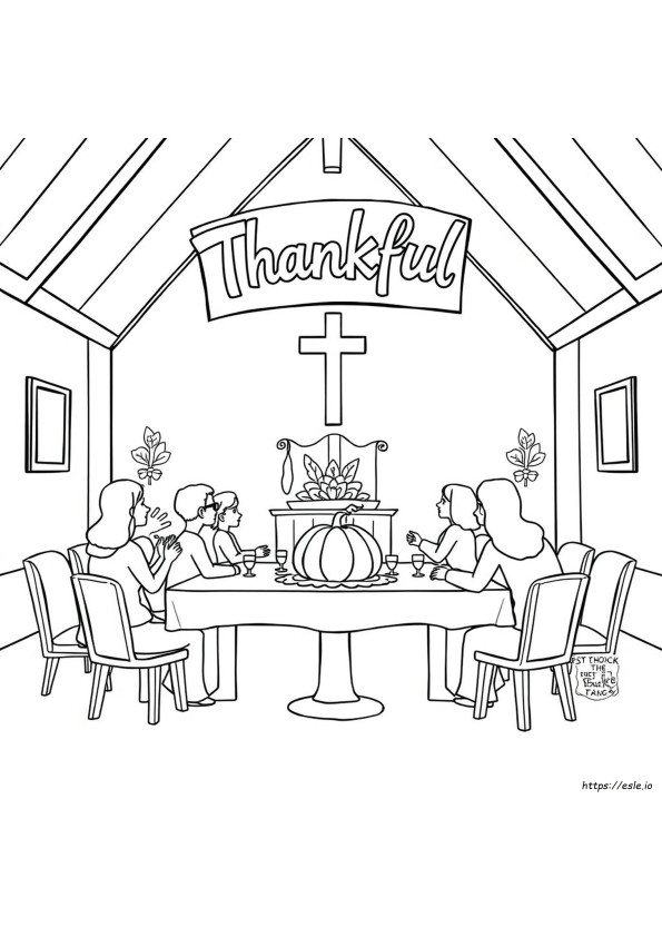 Thanksgiving Coloring Pages For Church