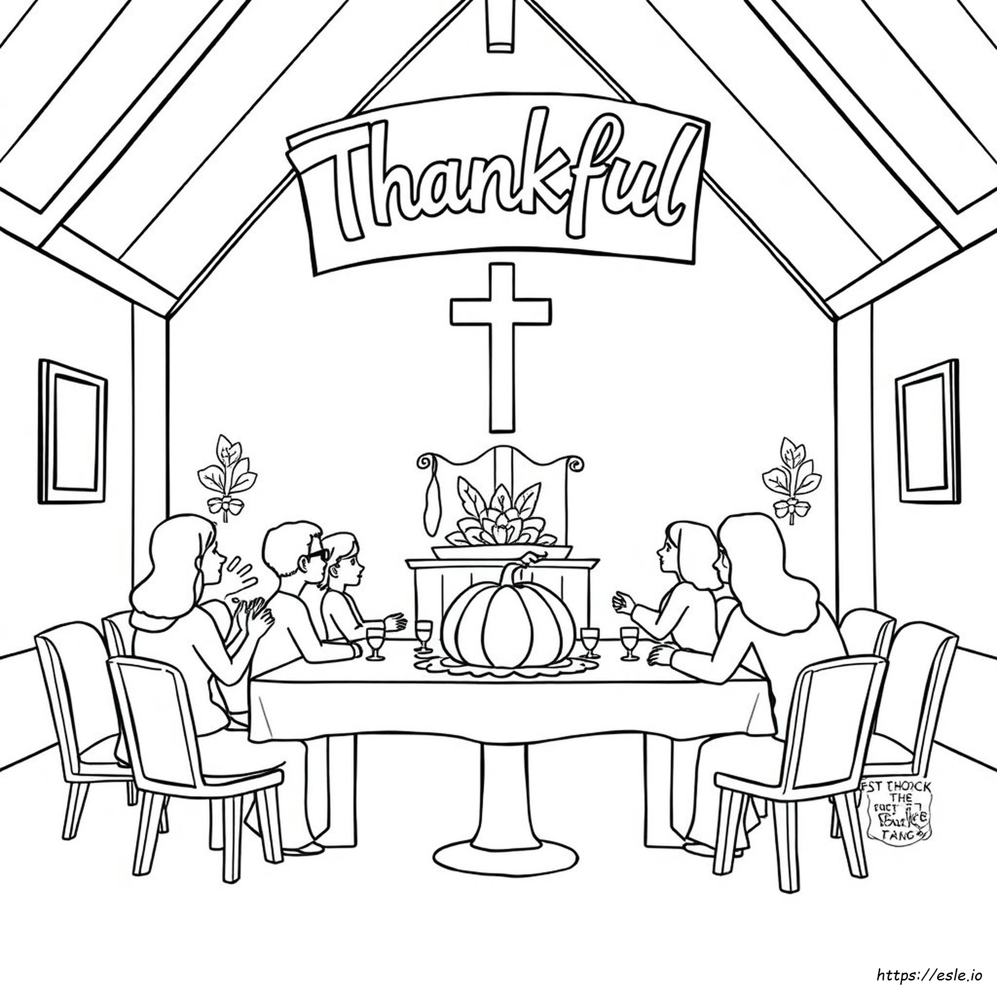 Disegni Da Colorare Del Ringraziamento Per La Chiesa