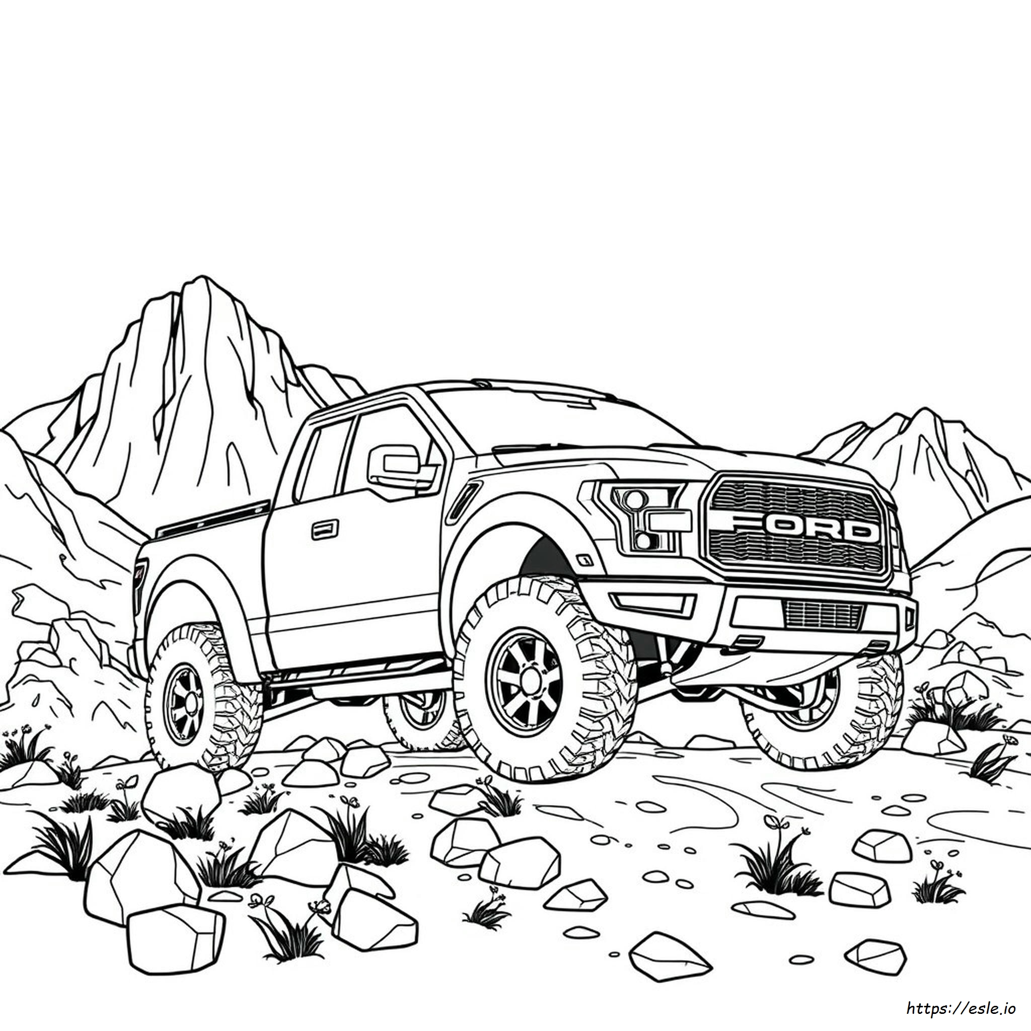 Ford F 150 Raptor Gambar Mewarnai
