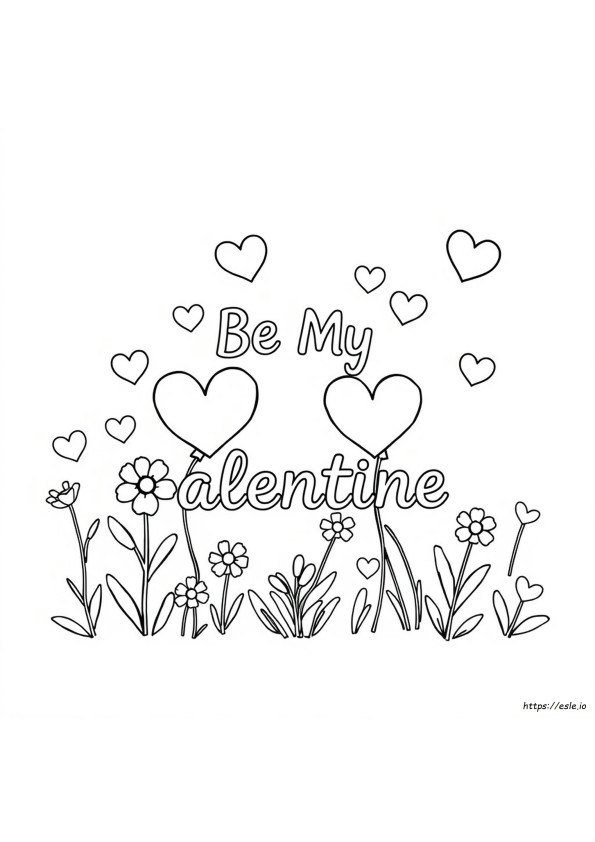 Easy Valentines Coloring Sheets