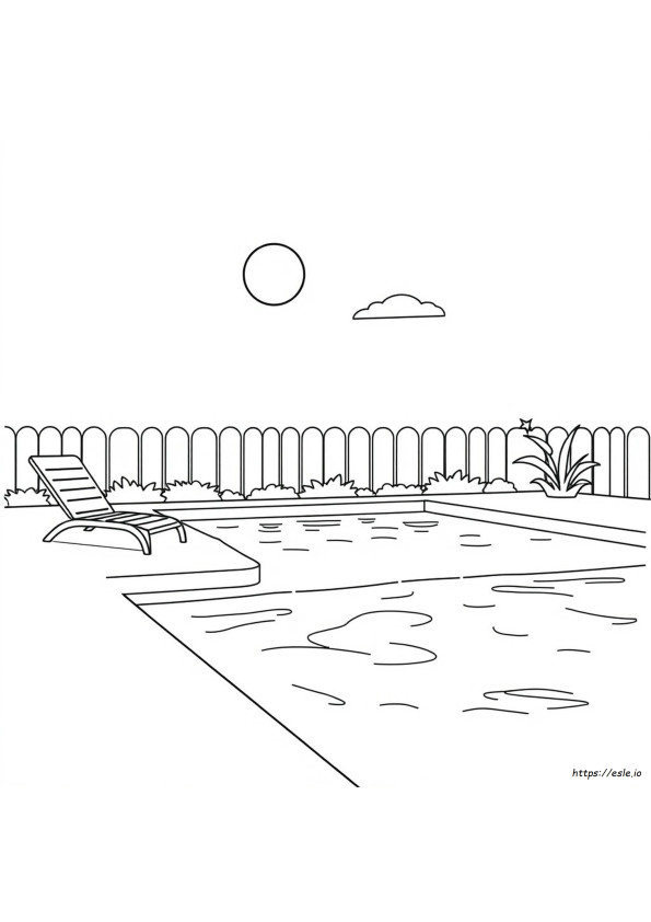 Free Printable Swimming Pool Coloring Pages