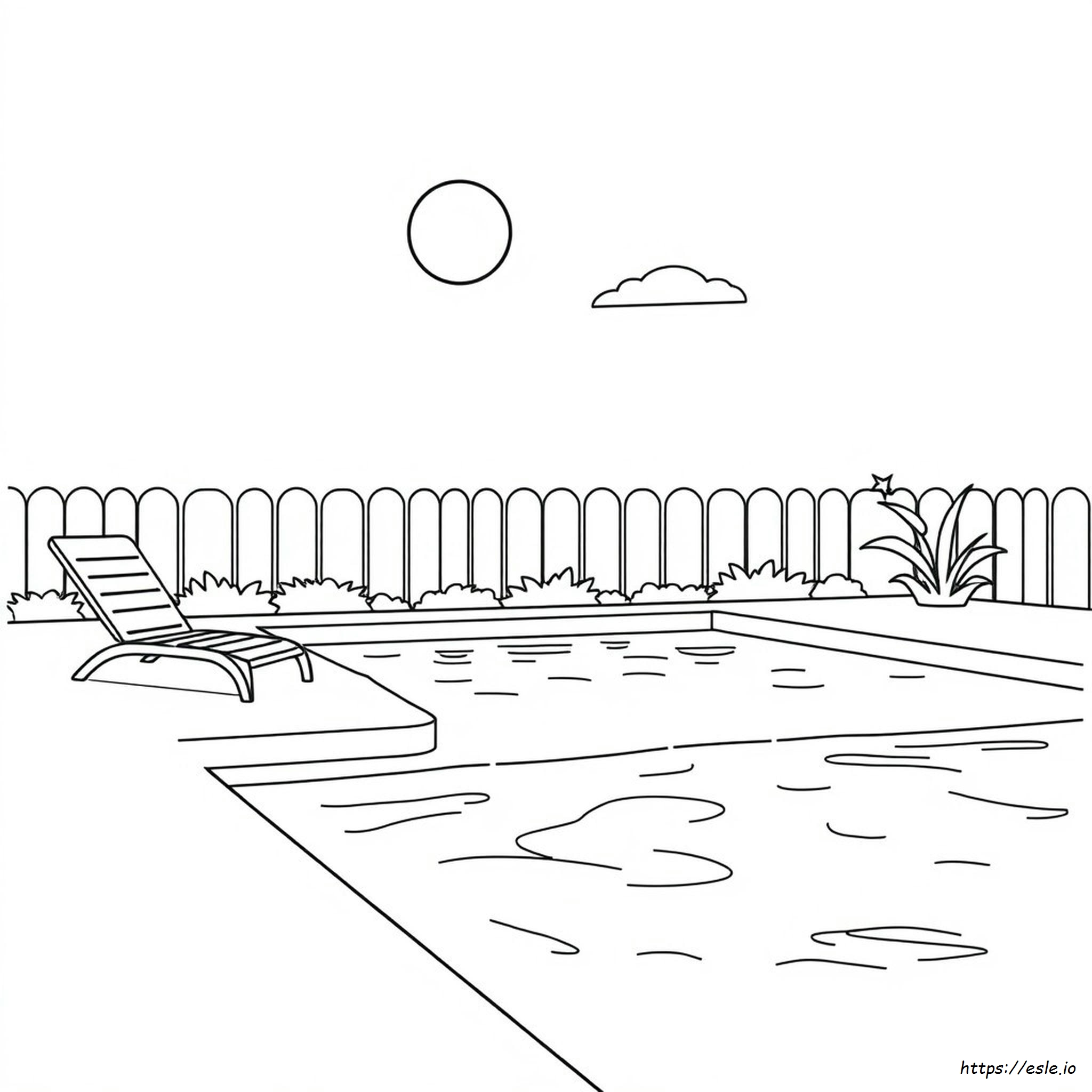 Piscina Da Colorare E Stampare Gratis