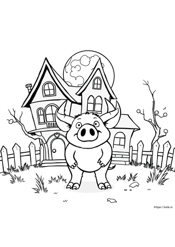 Babi Sang Monster Gambar