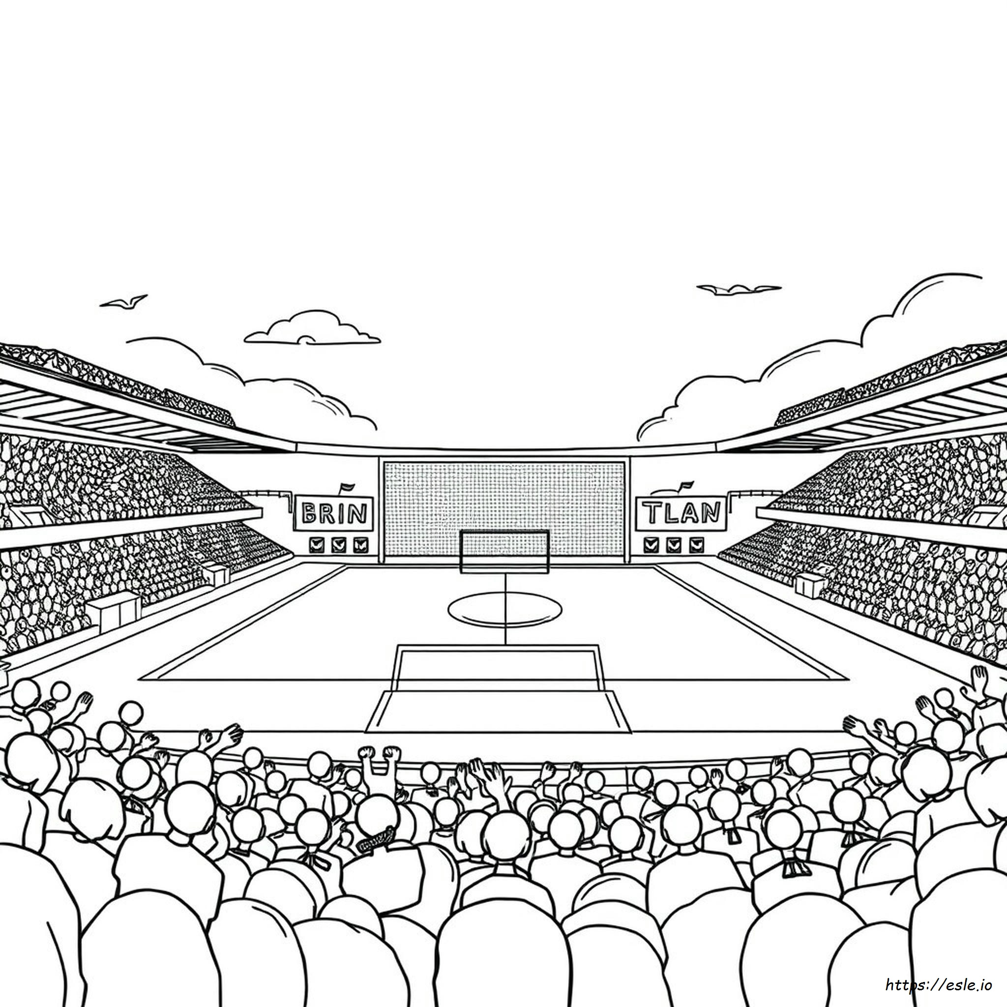 Fußballstadion Ausmalbilder