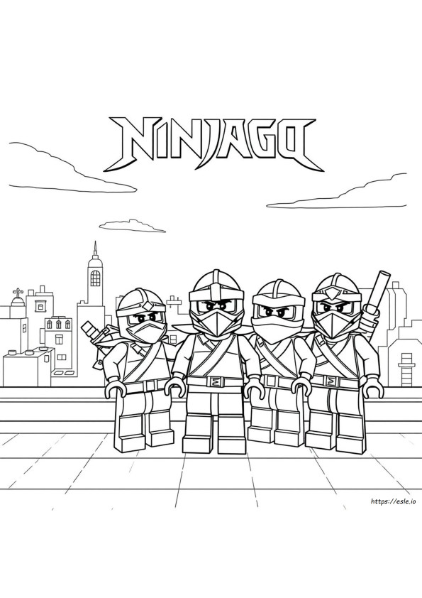 Lego Ninjago Para Colorear Gratis