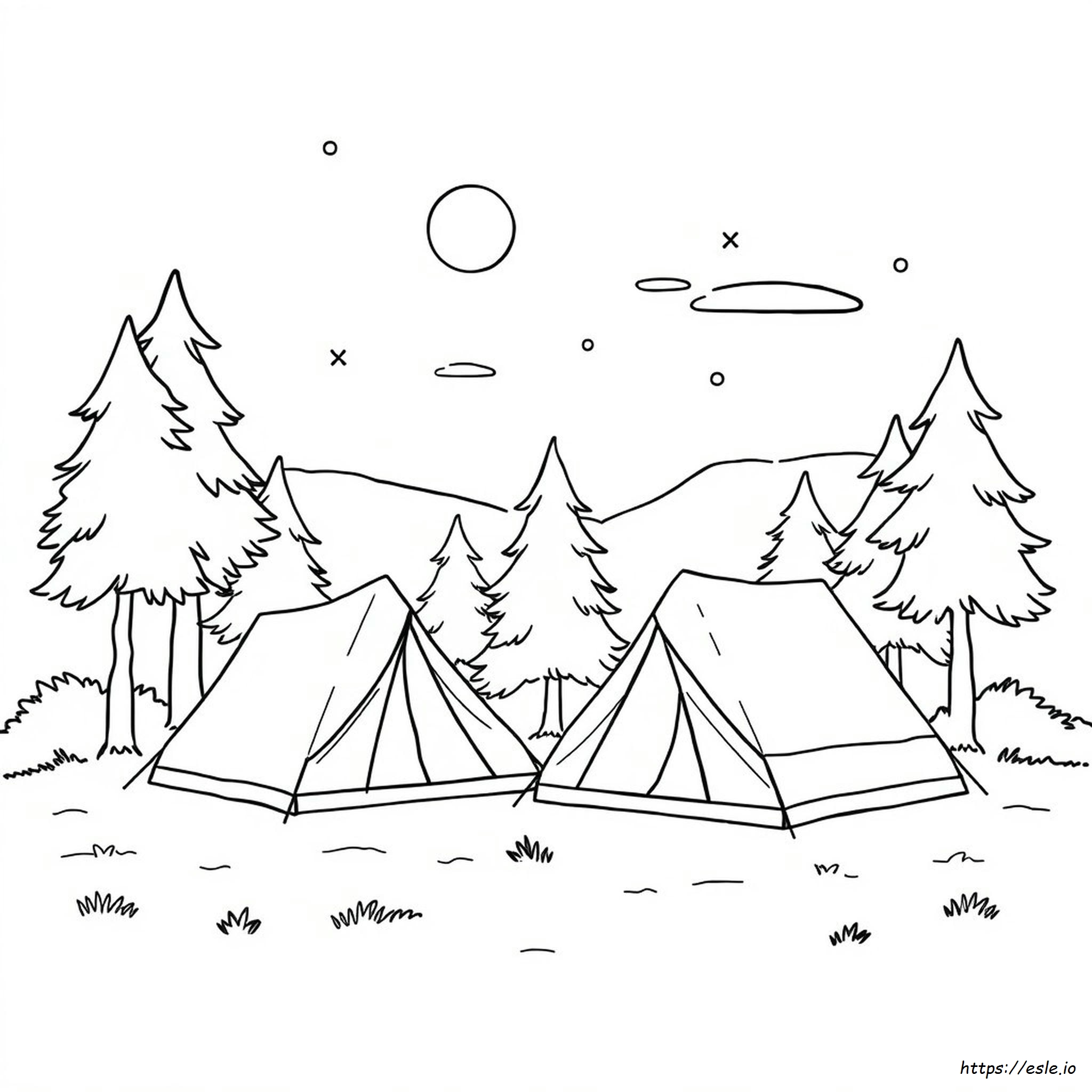 Coloring Pages Of Tents