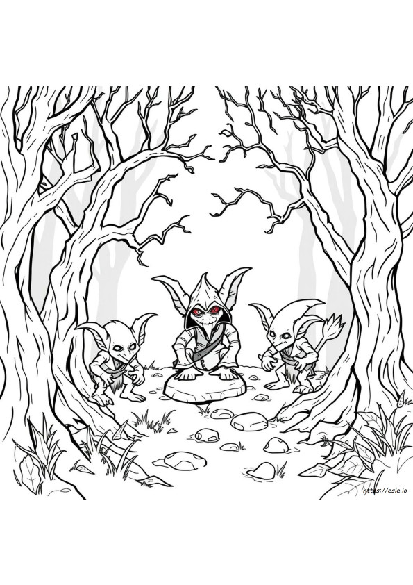 Pagina Da Colorare Di Goblin