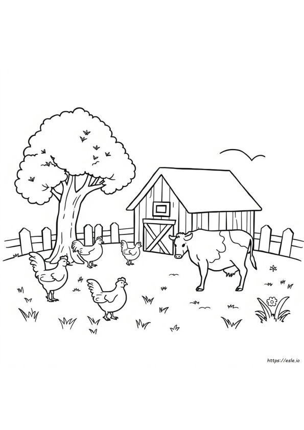 Farm Yard Coloring Pages