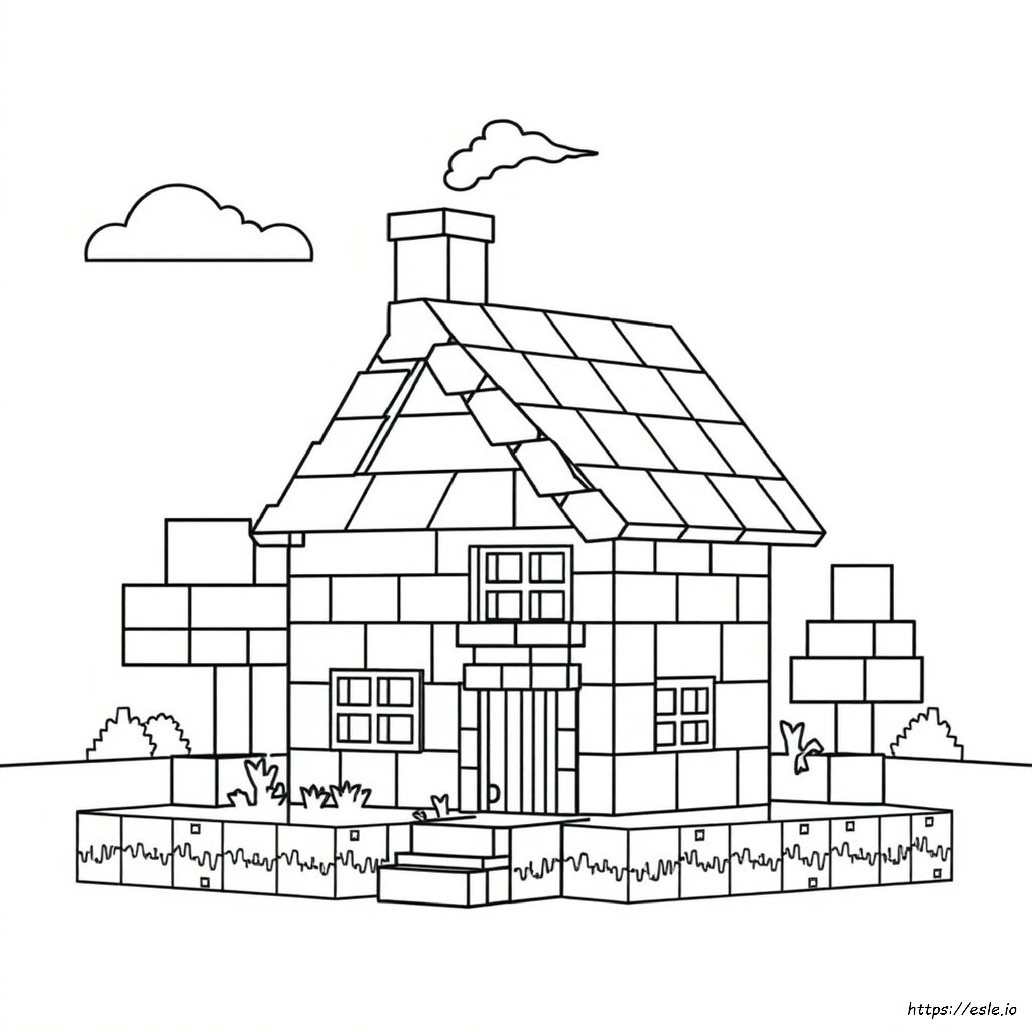 Disegni Da Colorare Case Minecraft