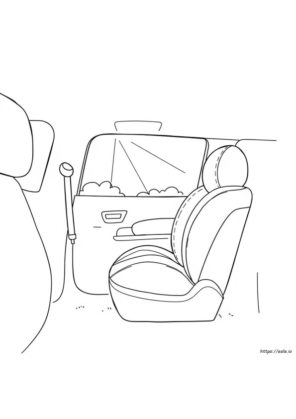 Car Seat Coloring Pages