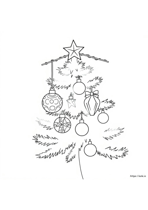 Christmas Ornament Coloring Sheet