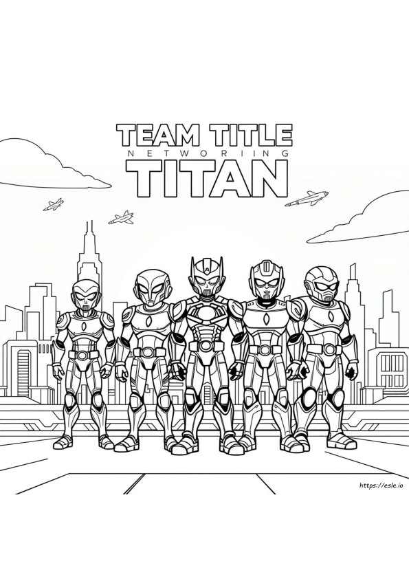 Çizgi Film Ağı Teen Titan Boyama Sayfaları