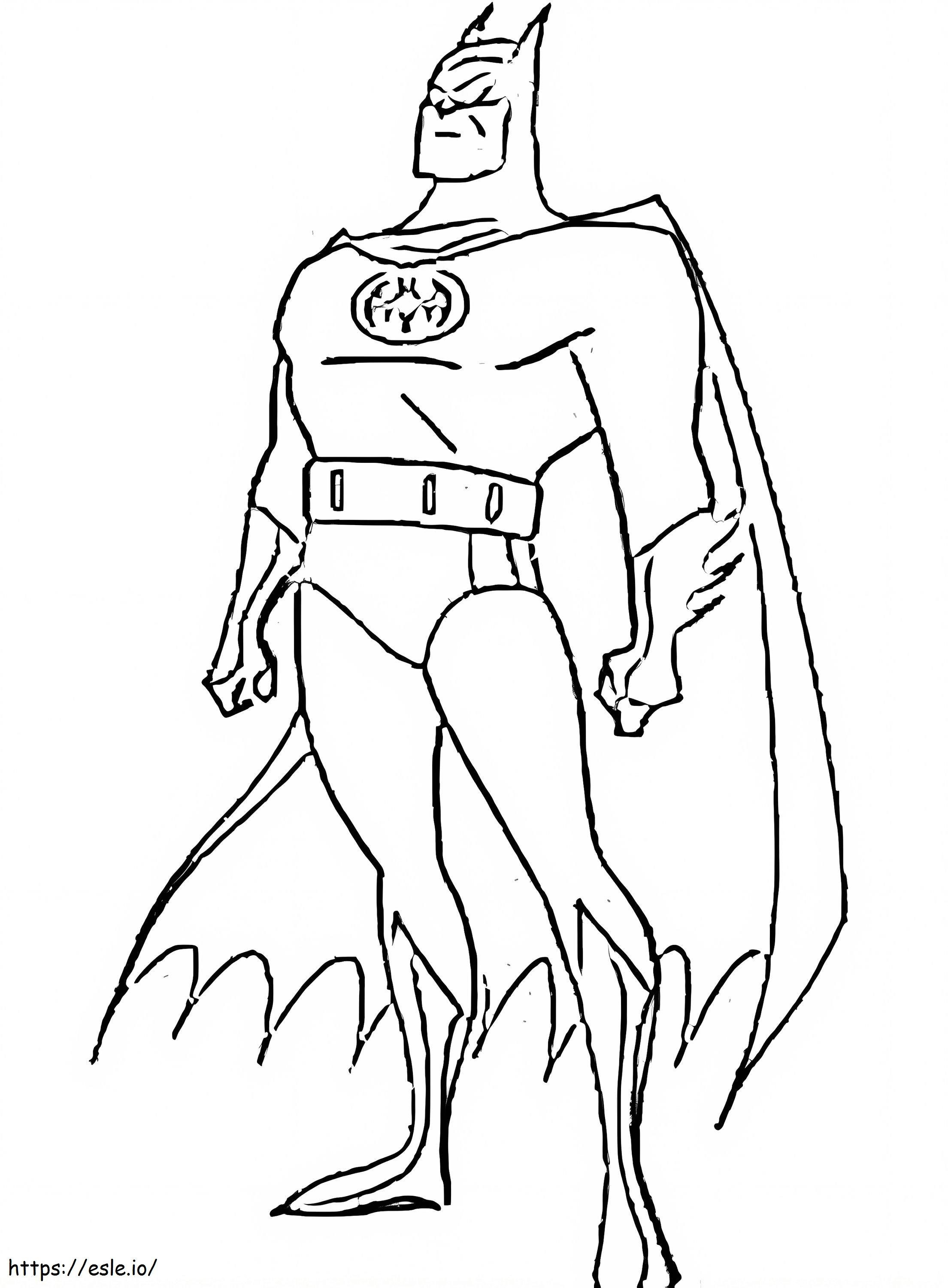 homem morcego 1 para colorir