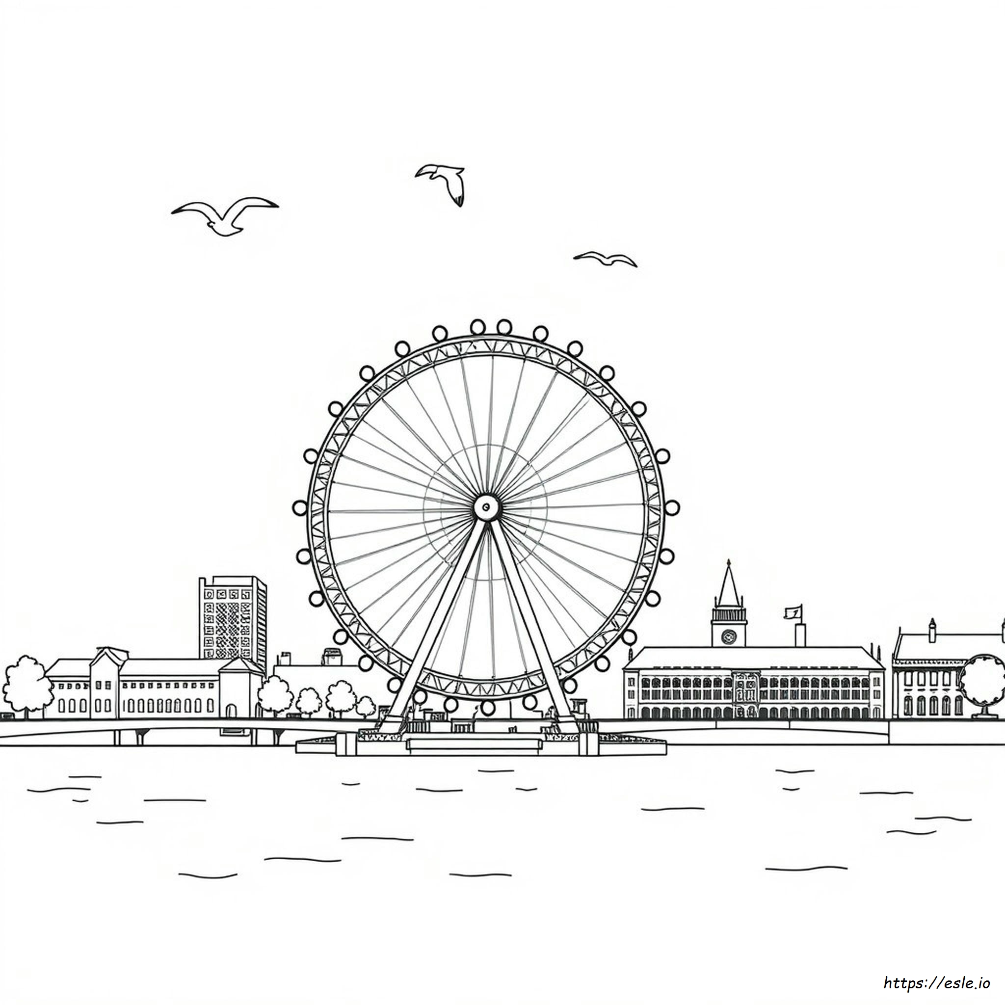 London Eye Colouring