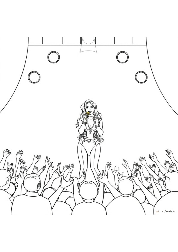Christina Aguilera Coloring Pages
