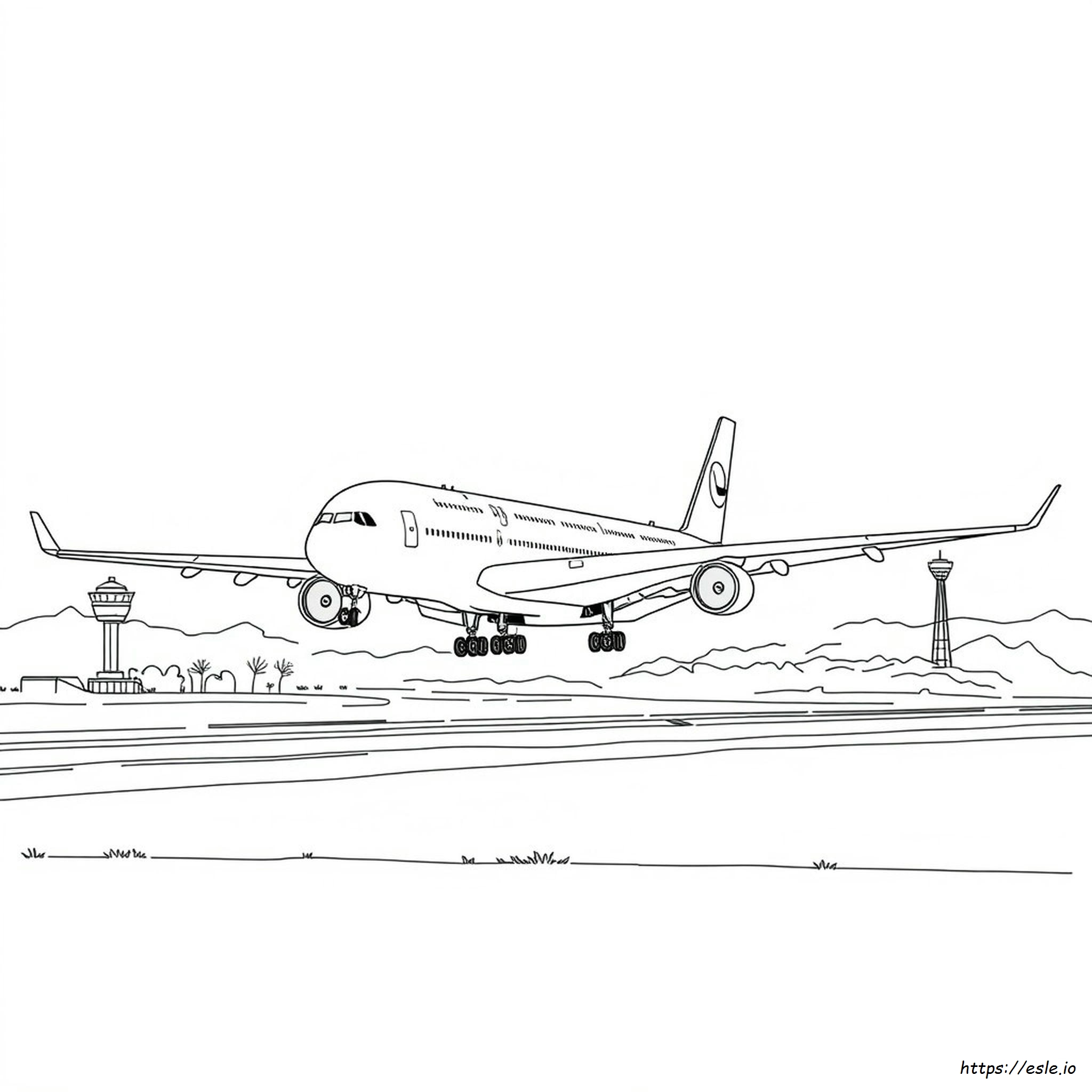 Airbus A380 Colouring Pages