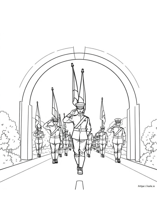 Disegni Da Colorare Militari Patriottici