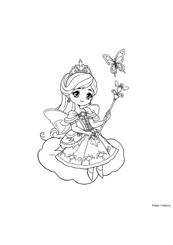Putri Anime Lucu Gambar Mewarnai