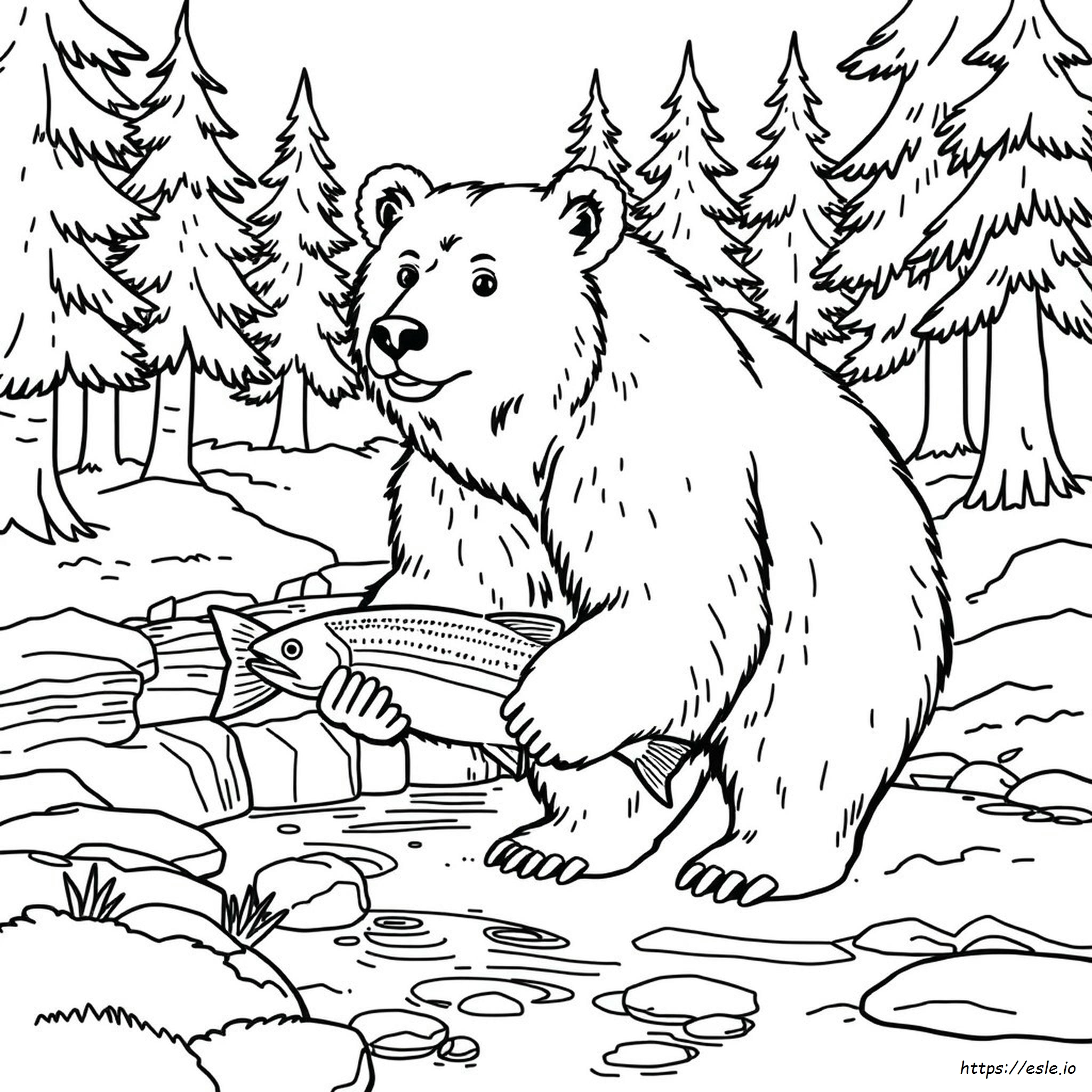 Dibujos Realistas De Osos Grizzly Para Colorear