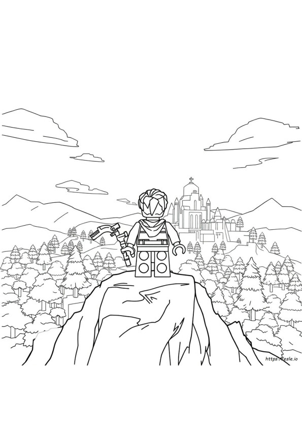 Lego Fortnite Coloring Pages