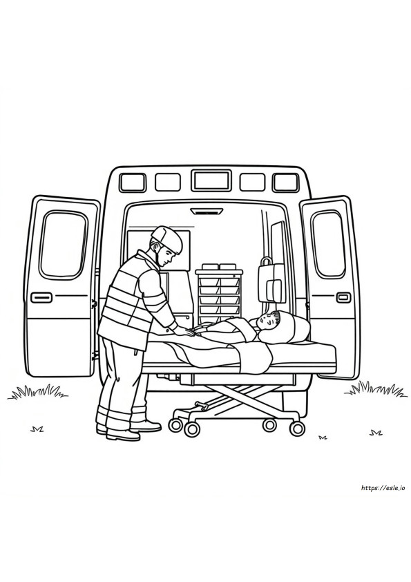 Ambulancebroeder Kleurplaten