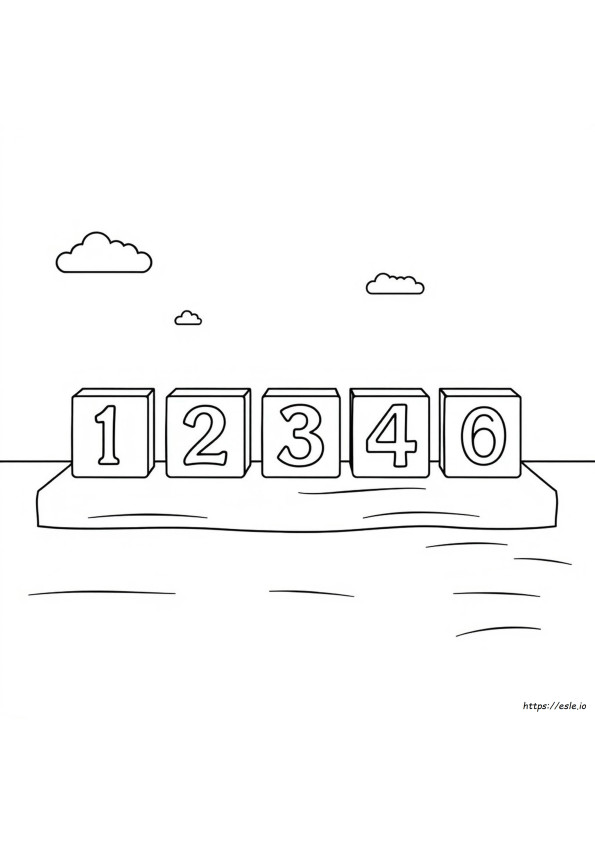 Number Coloring Pages 1 10
