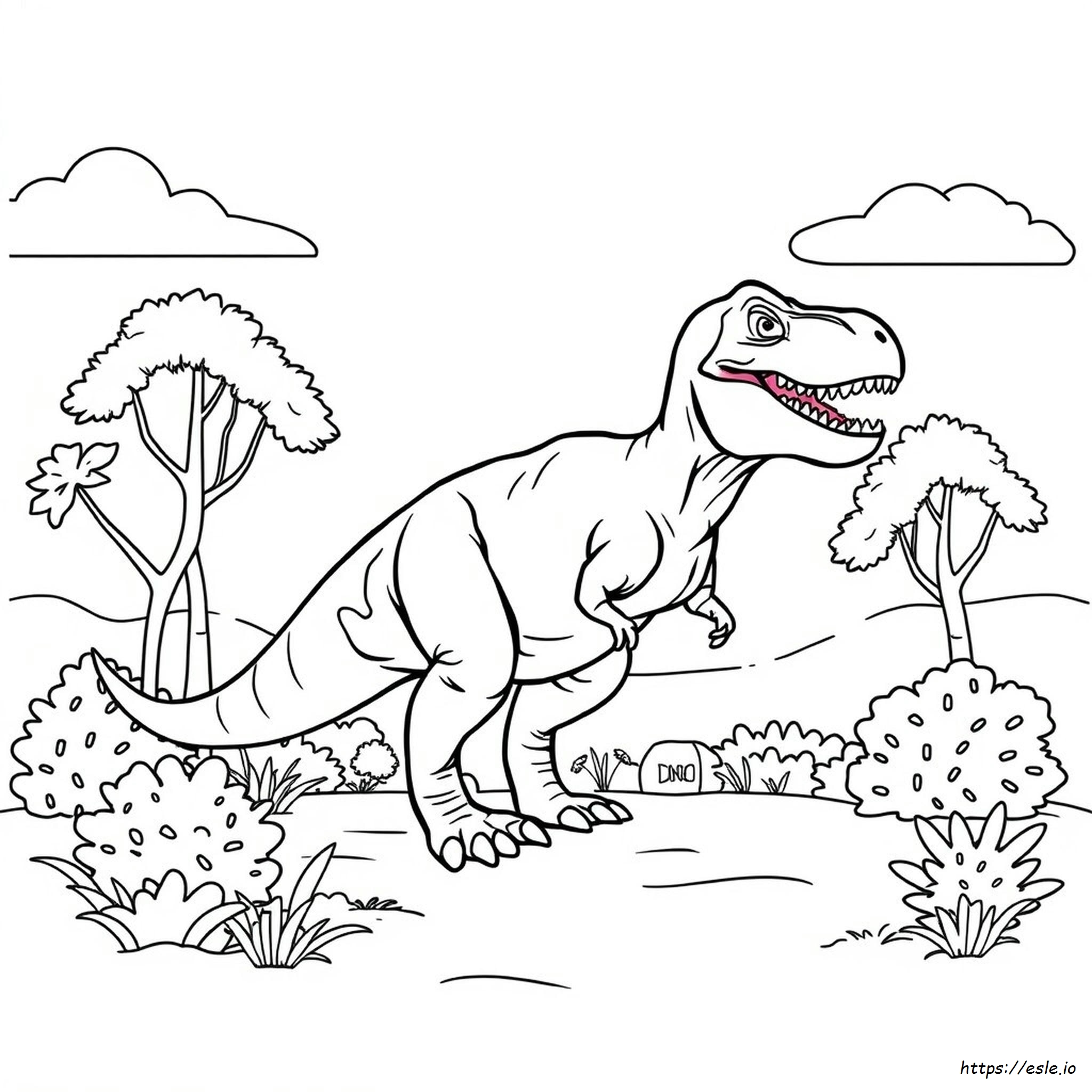 T Rex Dinosaur Coloring