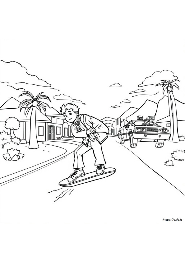 Back To The Future Coloring