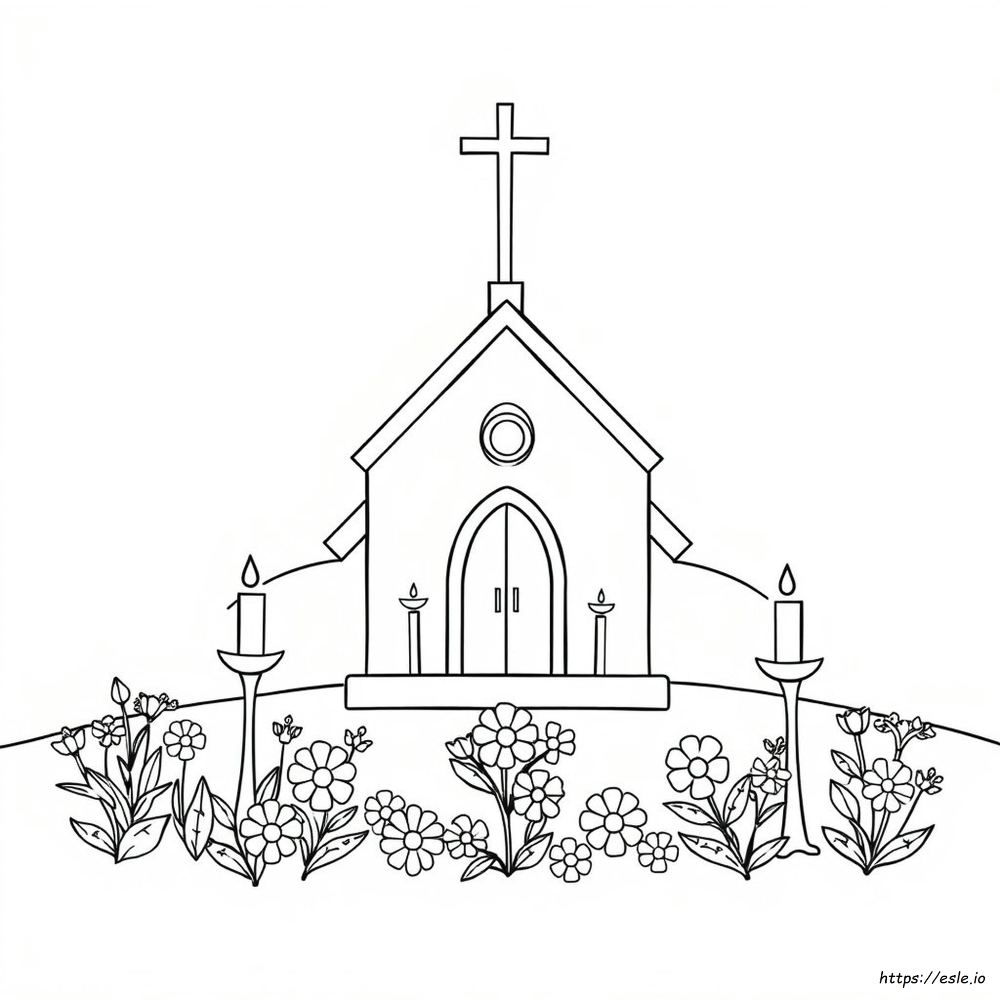 Holy Saturday Coloring Page
