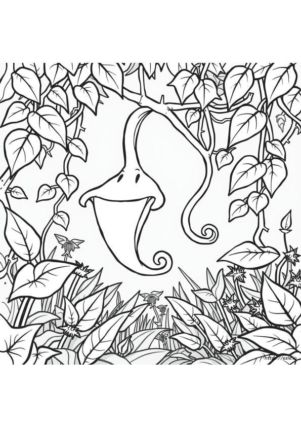 Piranha Plant Colouring Page