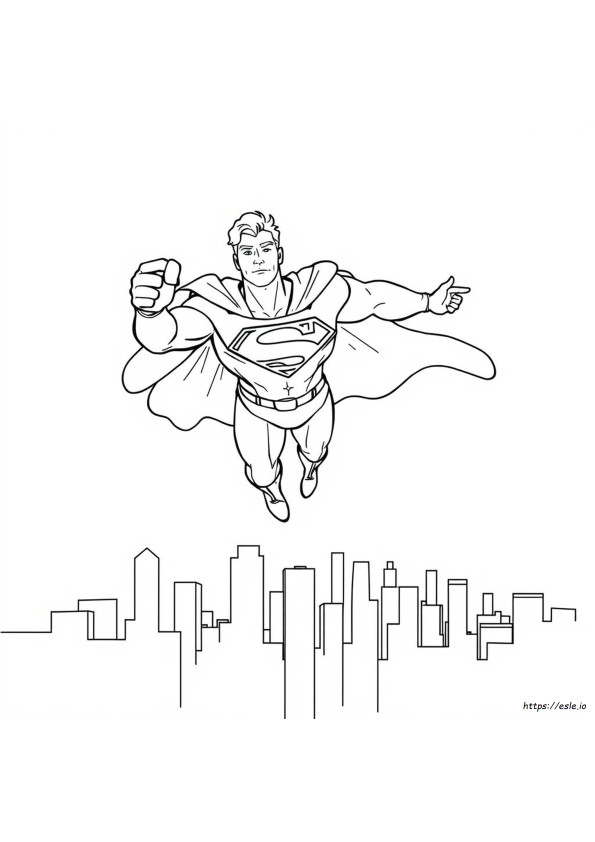 Superman Colouring Pictures