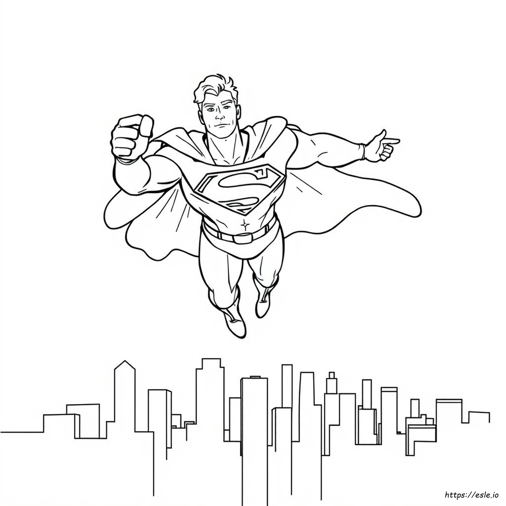 Superman Colouring Pictures