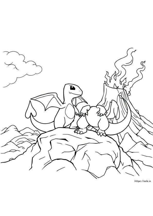 Coloriage Dracaufeu Gratuit